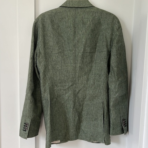 Suitsupply Mid Green Havana Linen Blazer Size 36 - Picture 9 of 13